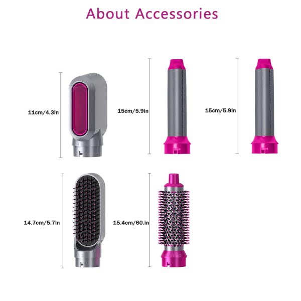 5-in-1 Electric Hair Dryer Brush β Hot Air Styler with Blow Dryer, Straightener, Curler, Volumizer & Comb | One-Step Styling Tool for All Hair Types
