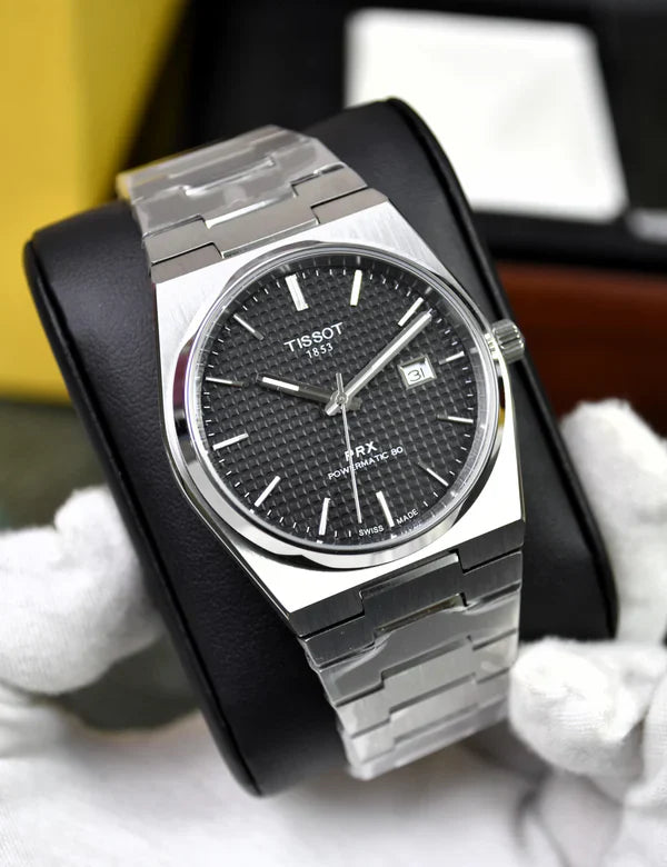 Tissot PRX Chain Watch - Silver Black