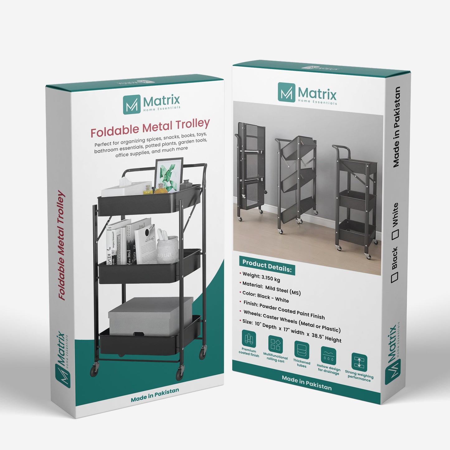 Foldable Metal Trolley