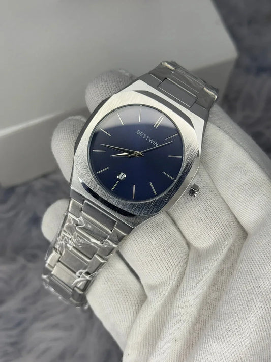Bestwin Date Just Watch - Silver Blue