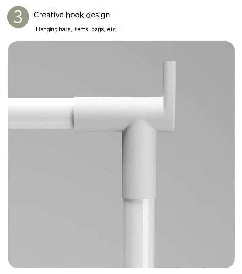 Corner cloth rack