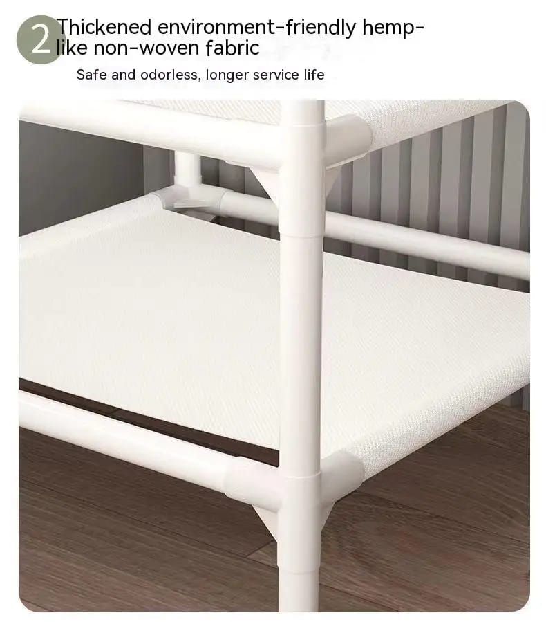 Corner cloth rack