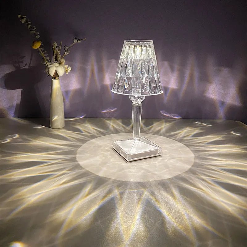 Crystal Colour Changing Lamp - Touch sensor - 16 colors
