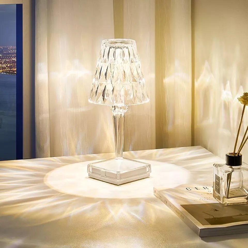 Crystal Colour Changing Lamp - Touch sensor - 16 colors