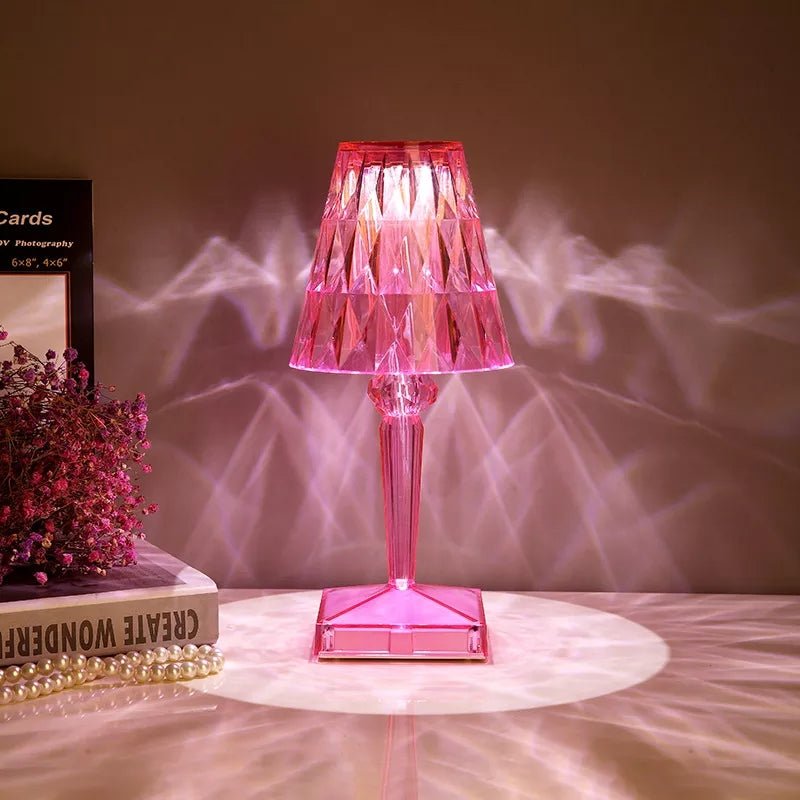Crystal Colour Changing Lamp - Touch sensor - 16 colors