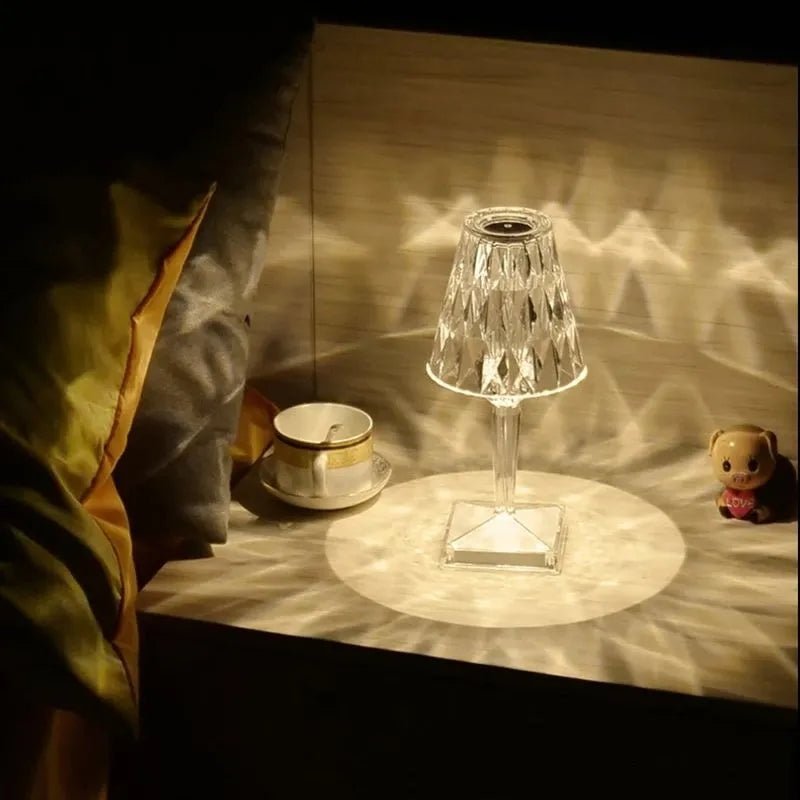Crystal Colour Changing Lamp - Touch sensor - 16 colors