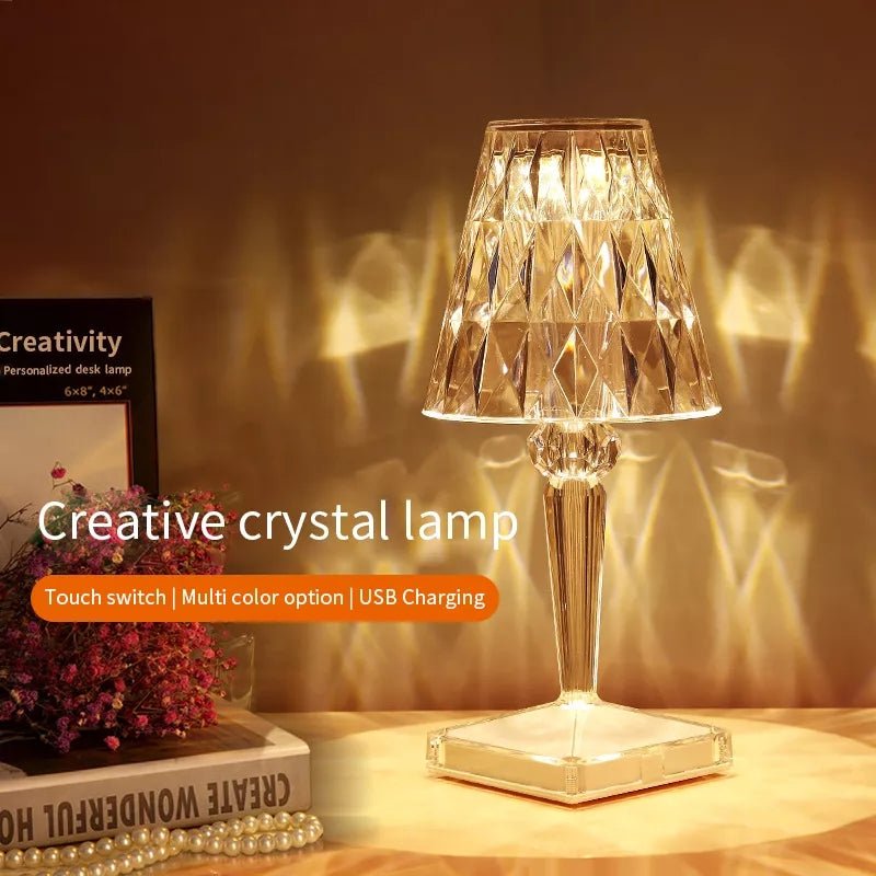 Crystal Colour Changing Lamp - Touch sensor - 16 colors