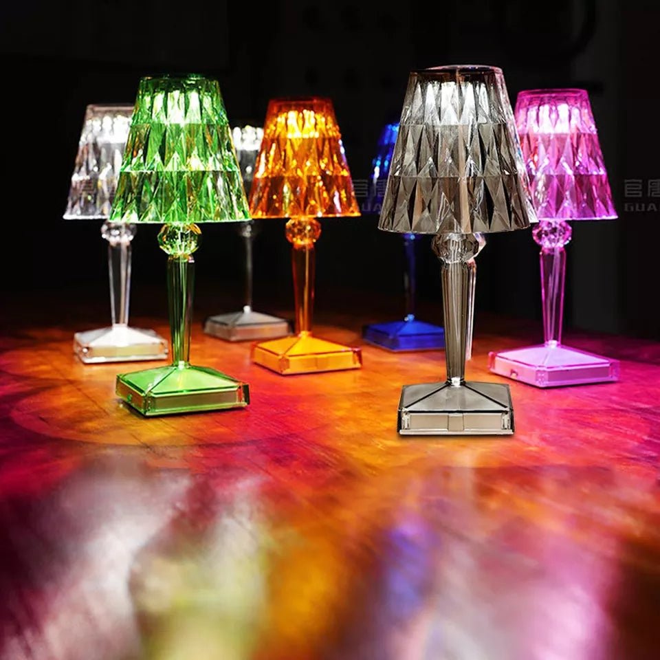 Crystal Colour Changing Lamp - Touch sensor - 16 colors