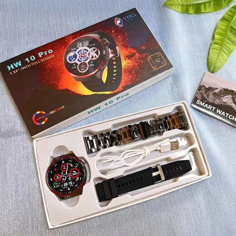 HW10 Pro Smartwatch | 1.52" AMOLED Display | Bluetooth Call | Fitness Tracker | Stylish Design