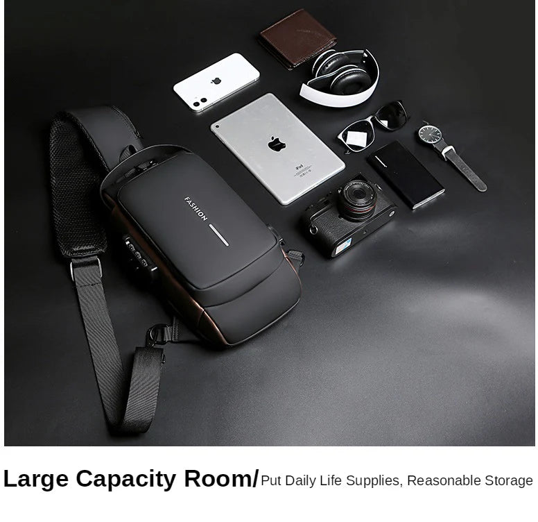 Multifunction Anti-Theft USB Charging Crossbody Shoulder Bag | Stylish, Secure, and Ready for Adventures