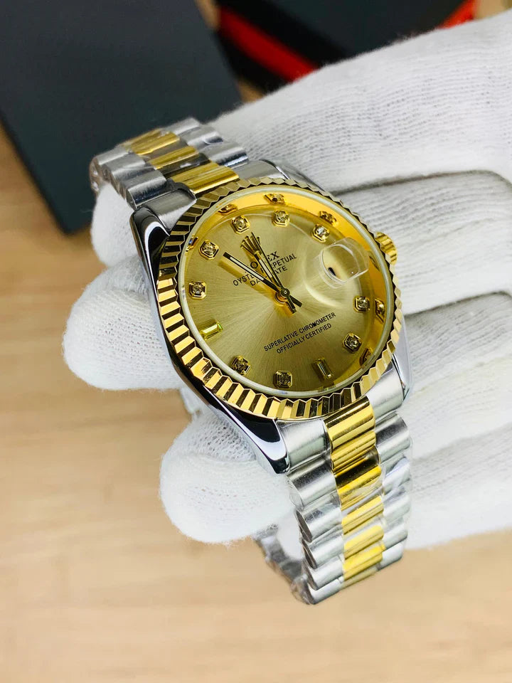 RLX - Oyster Perpetual Date - Two Tone Golden
