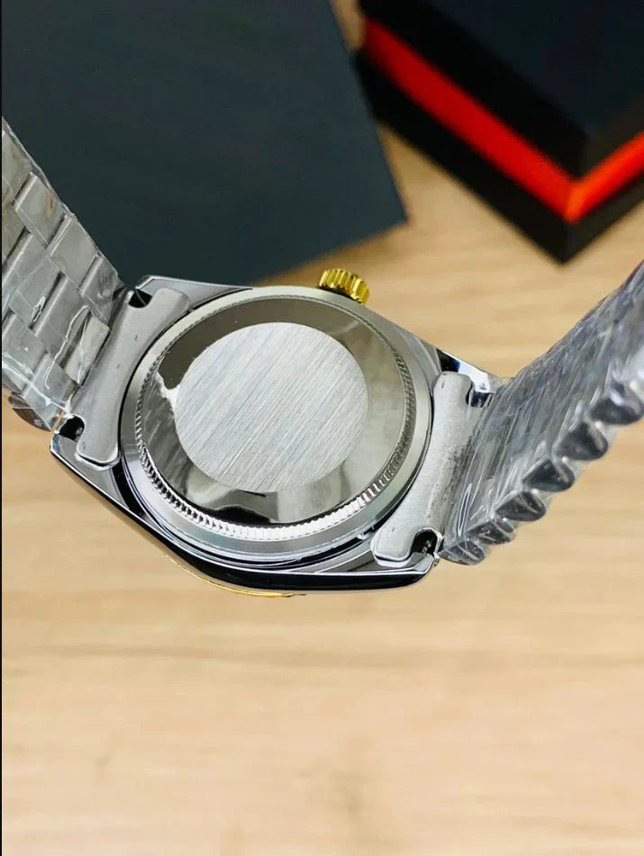 RLX - Oyster Perpetual Date - Two Tone Silver